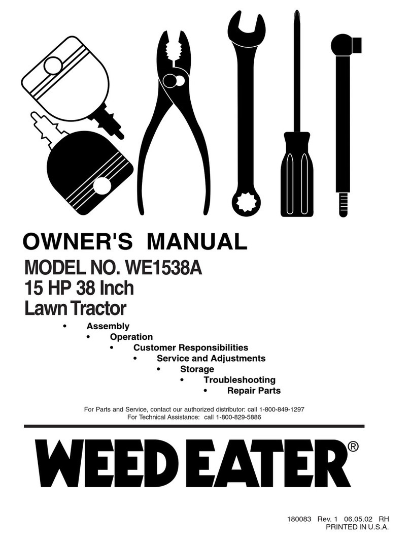 Weed Eater WE1538A User manual
