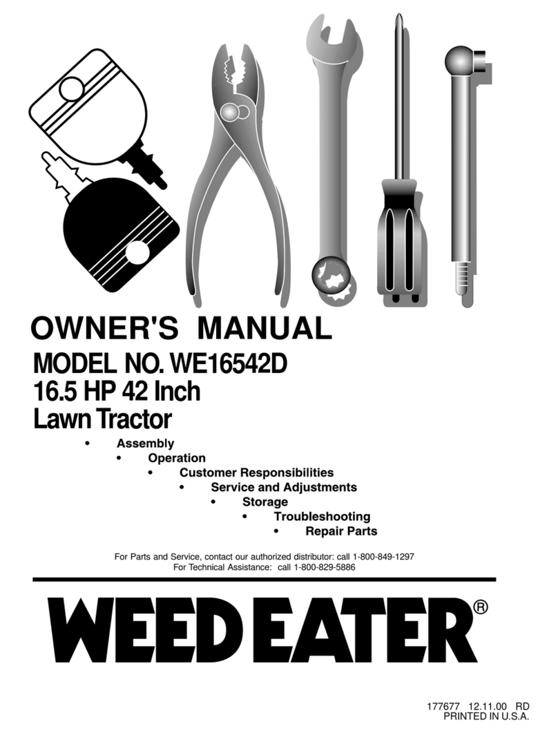 Weed Eater WE16542D owner's manual