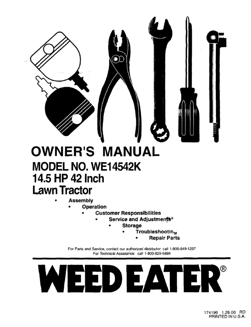 Weed Eater WE14542K owner's manual