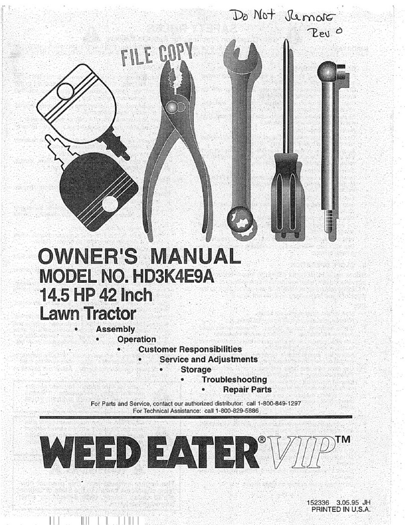 Weed Eater VIP 152336 owner's manual