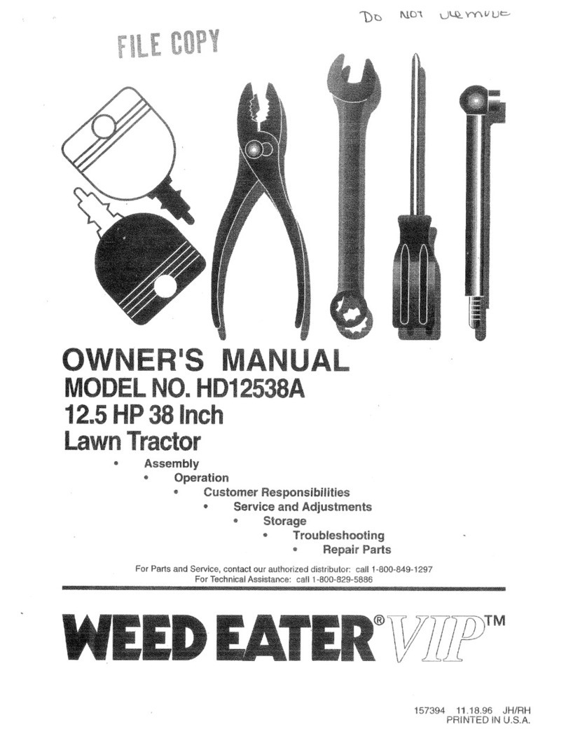 Weed Eater VIP 157394 User manual