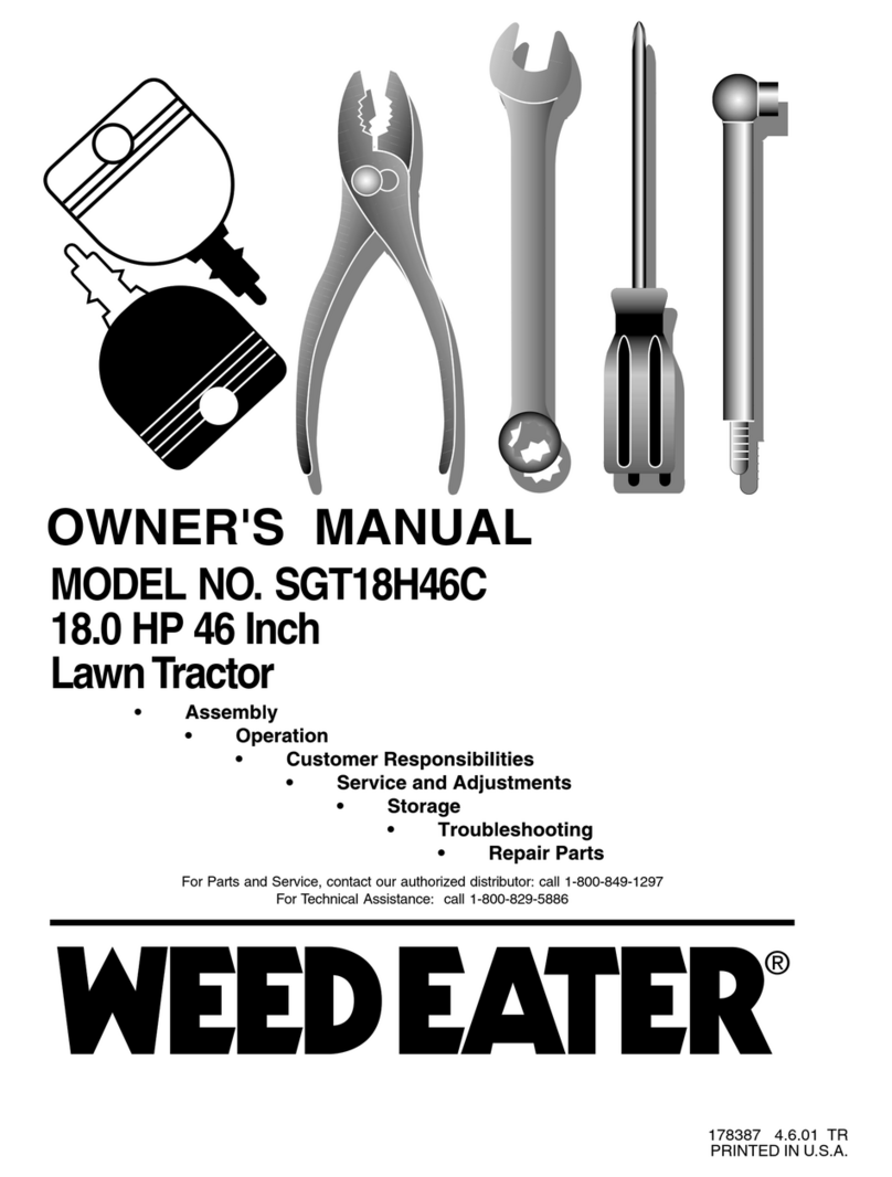 Weed Eater SGT18H46C owner's manual