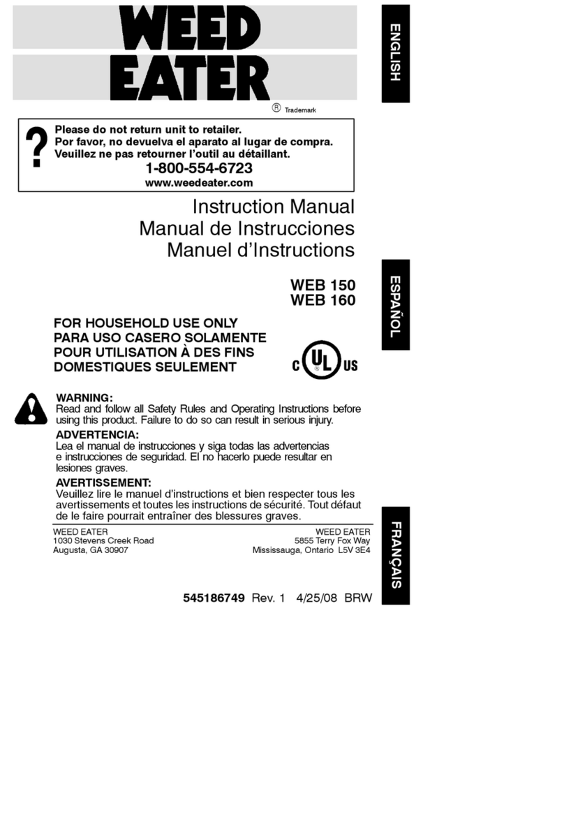 Weed Eater 545186749 instruction manual Weed Eater 545186749 instruction manual