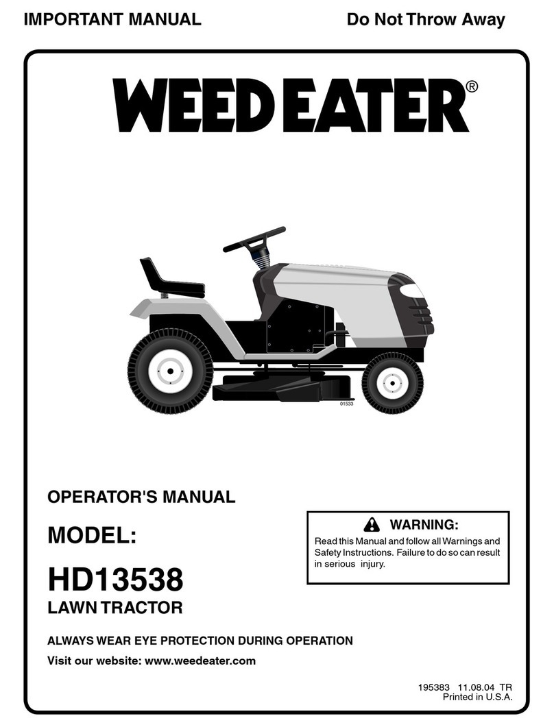 Weed Eater 96016000100 User manual