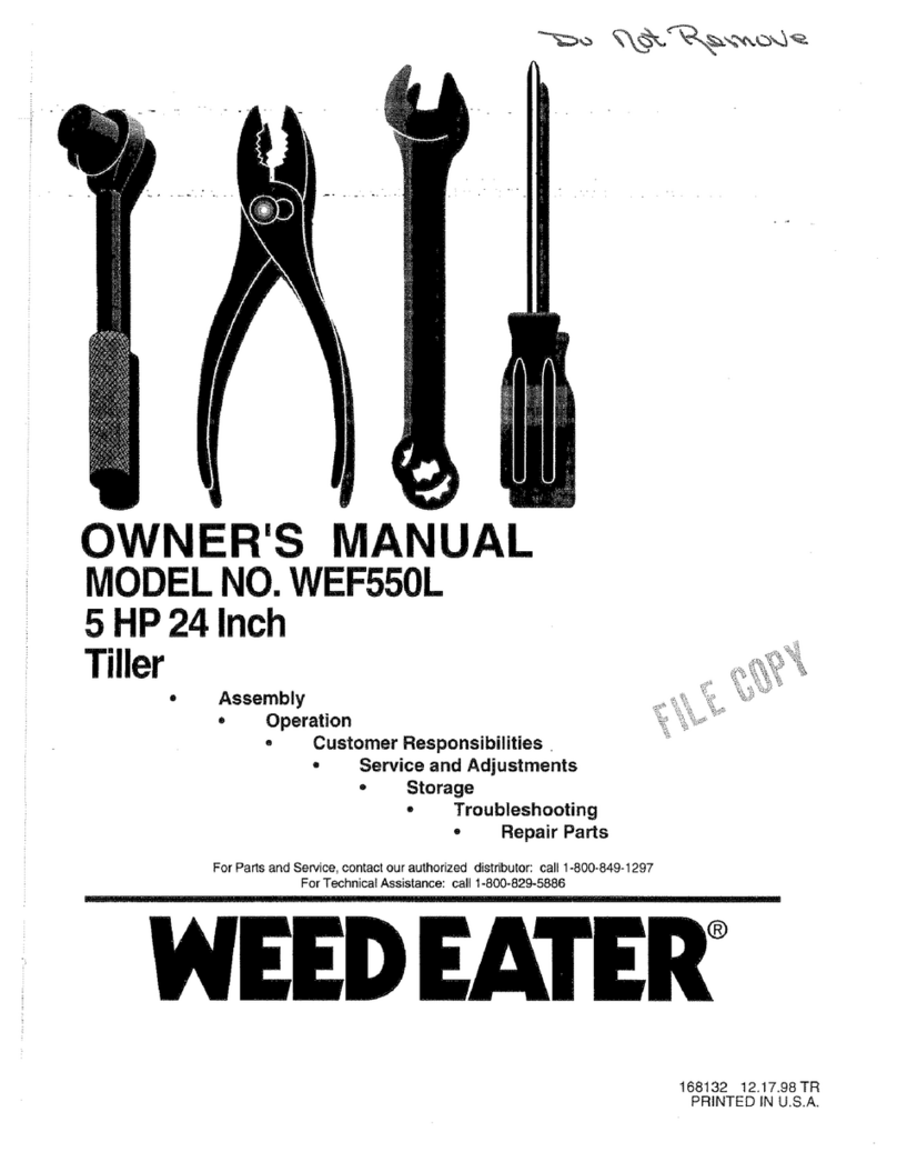 Weed Eater 168132 owner's manual