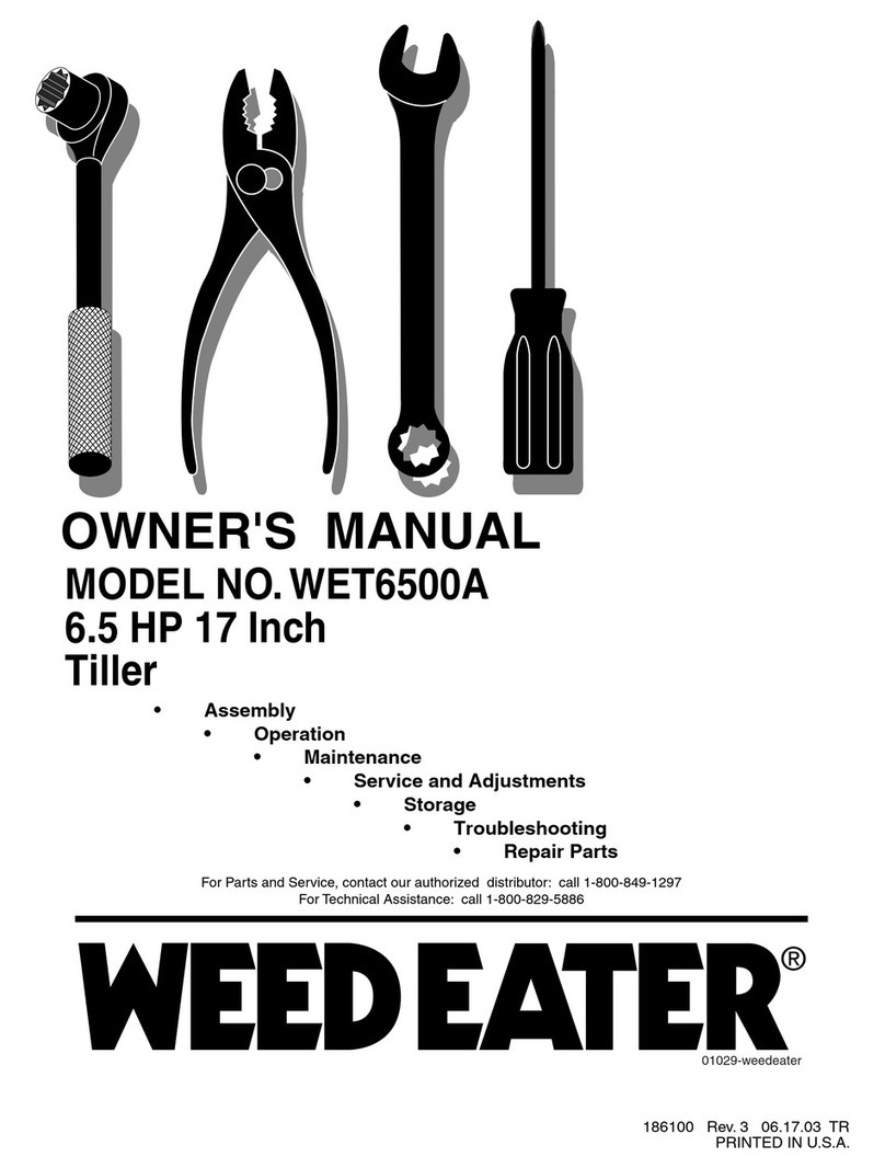 Weed Eater 186100 owner's manual