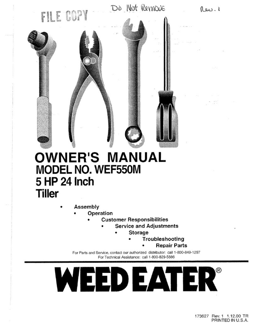 Weed Eater 173627 owner's manual