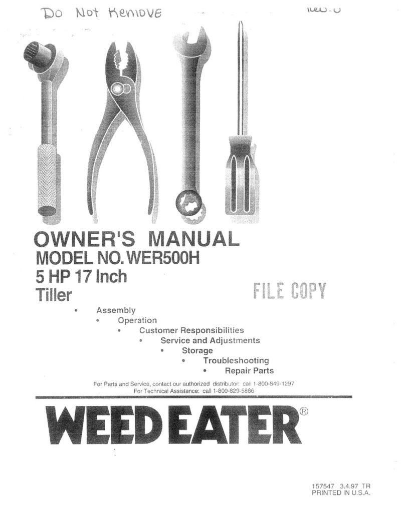 Weed Eater 157547 owner's manual