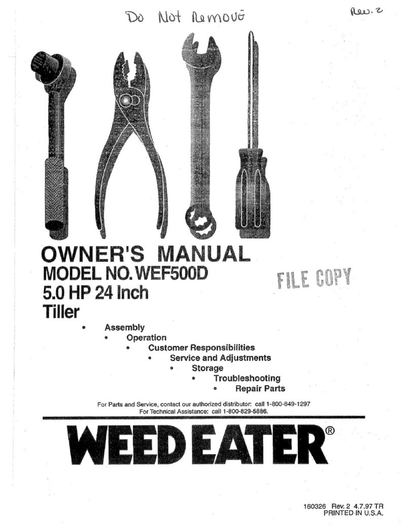 Weed Eater 160326 User manual