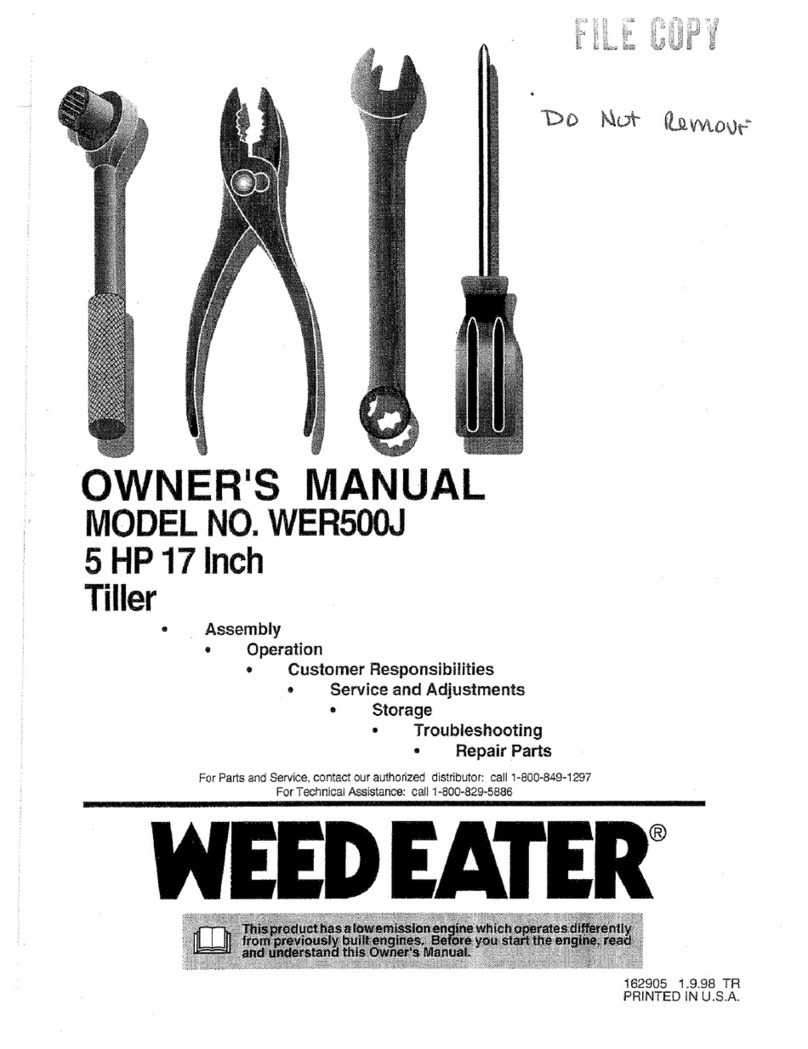 Weed Eater 162905 owner's manual