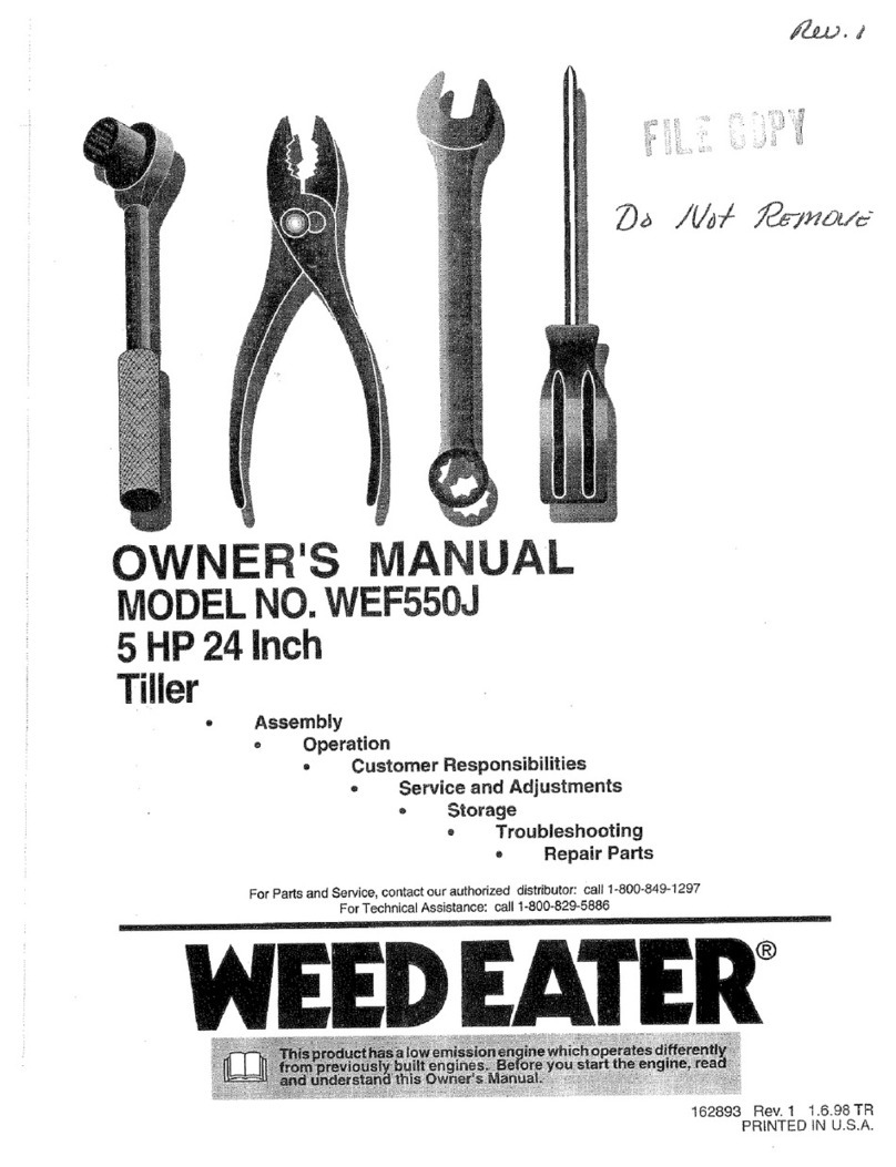 Weed Eater 162893 owner's manual