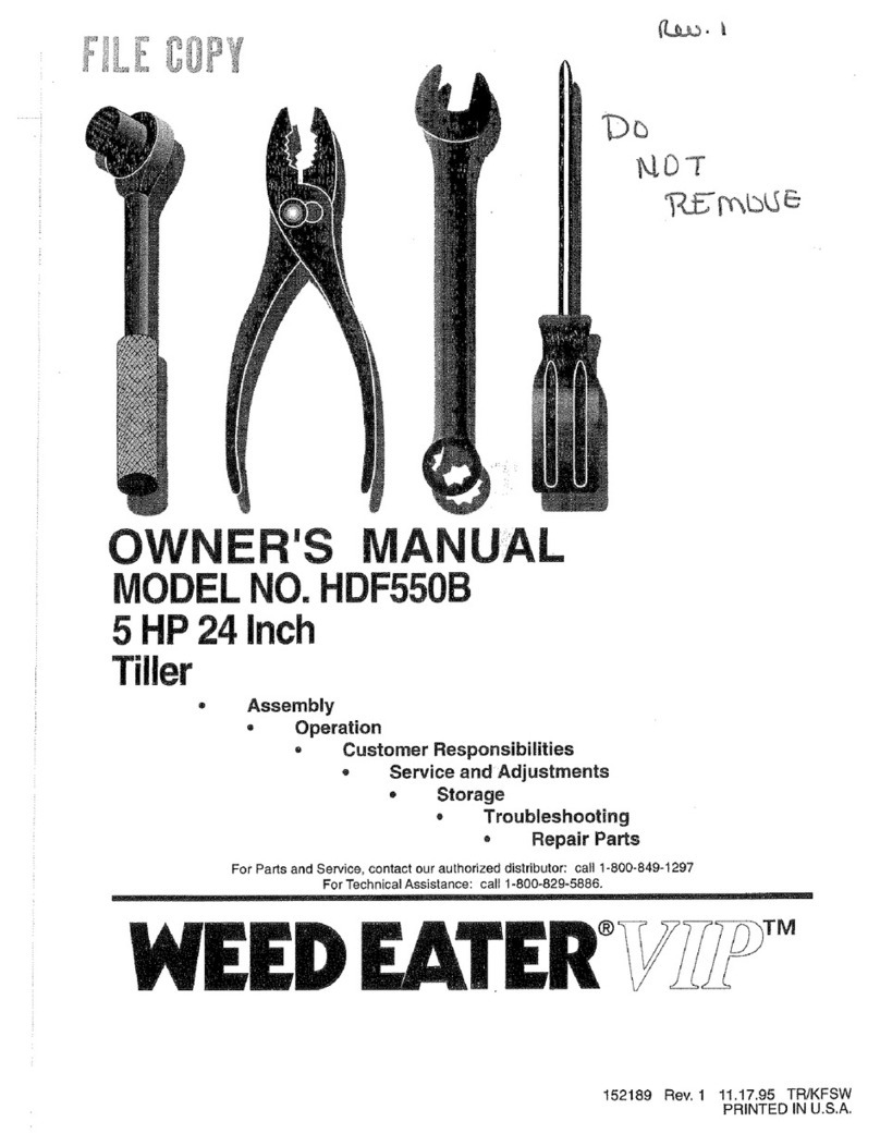 Weed Eater 152189 owner's manual