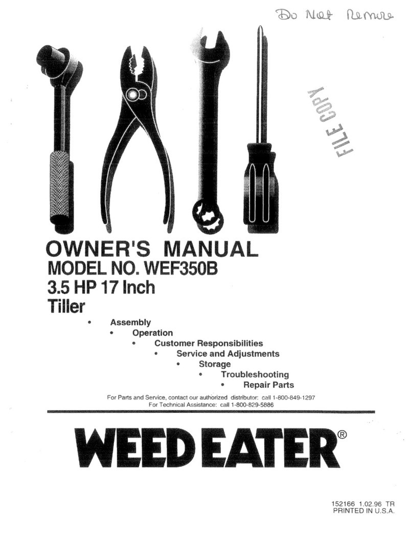 Weed Eater 152166 owner's manual