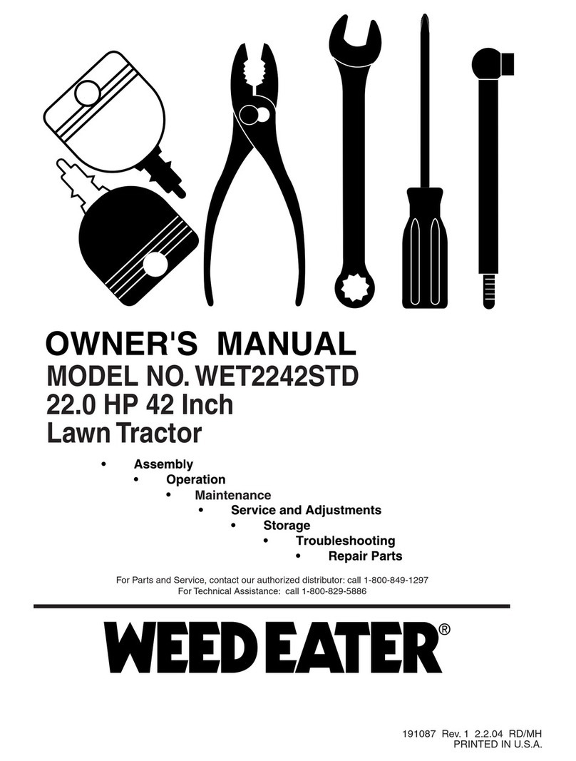 Weed Eater WET2242STD owner's manual