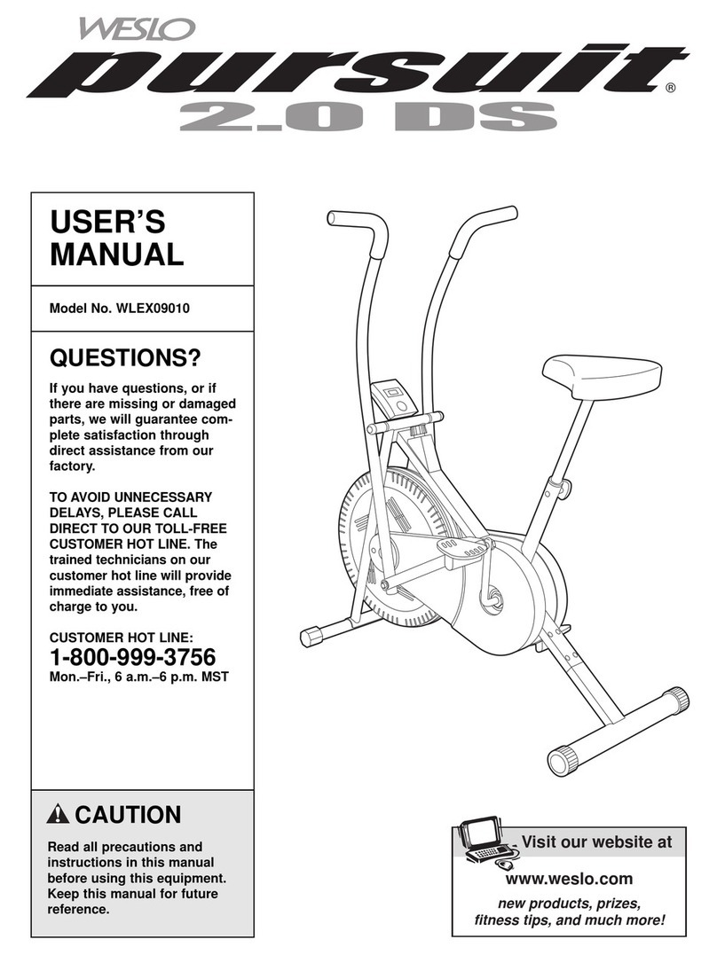 Weslo WLEX09010 user manual
