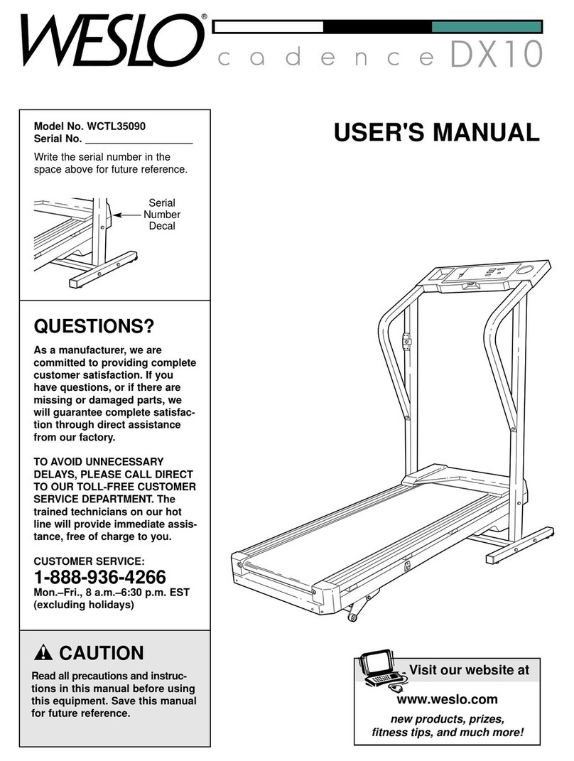 Weslo WCTL35090 User manual Weslo WCTL35090 User manual