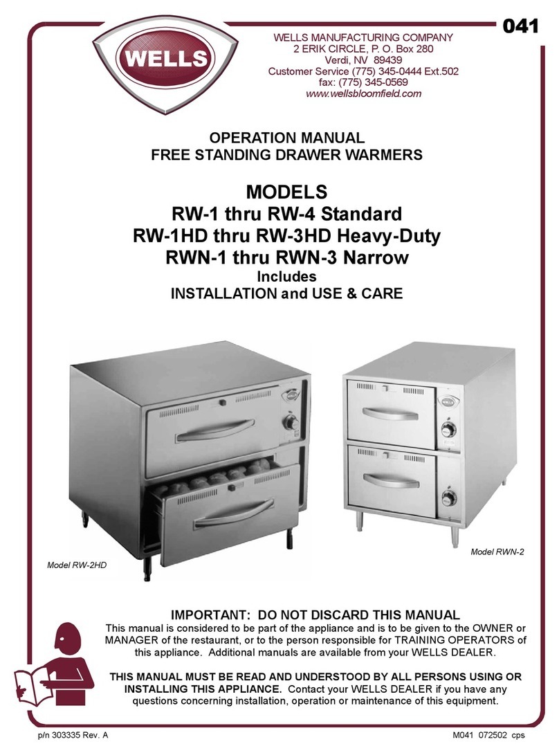 Wells RW-1 thru RW-4 Standard Operation manual