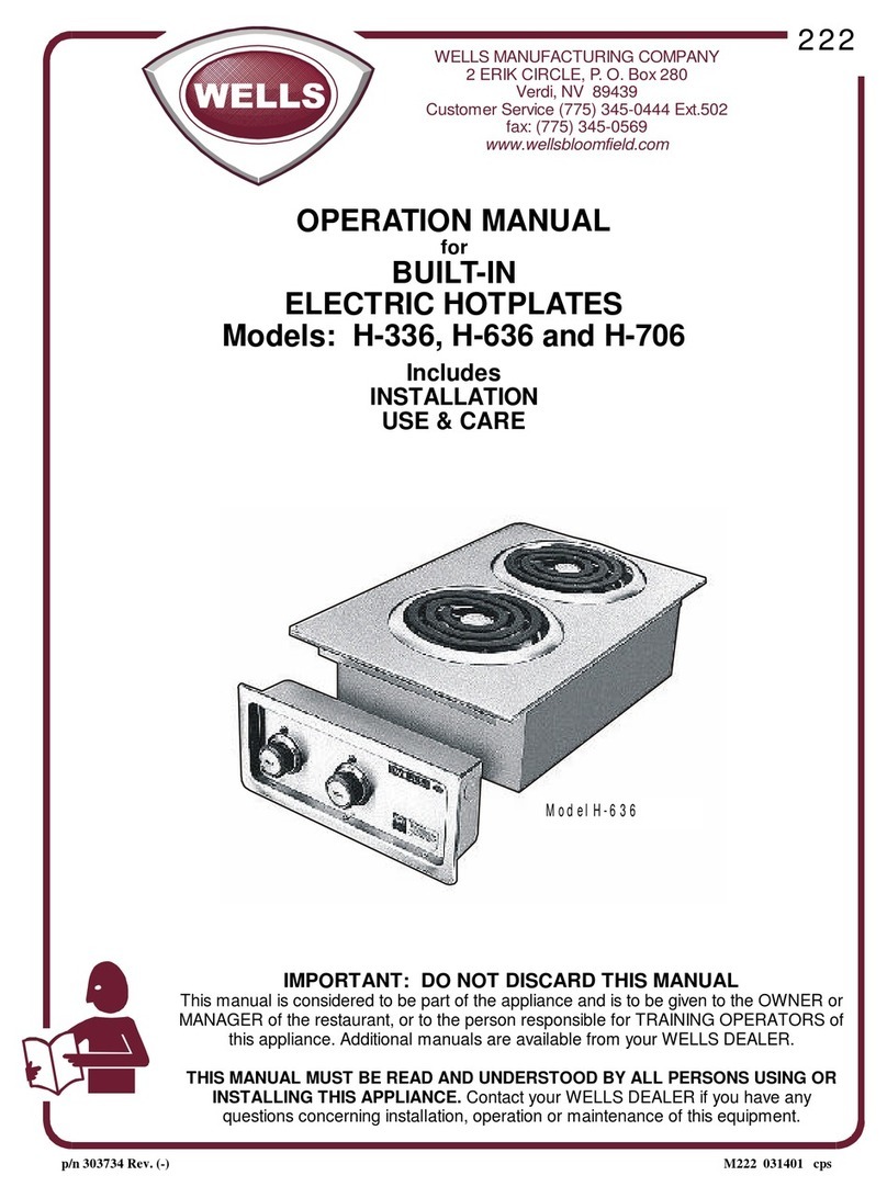 Wells H-336 User manual
