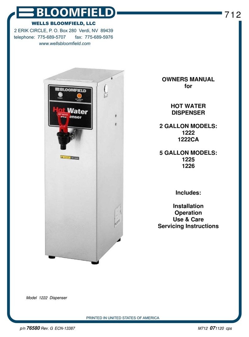Bloomfield 1222 1222CA User manual