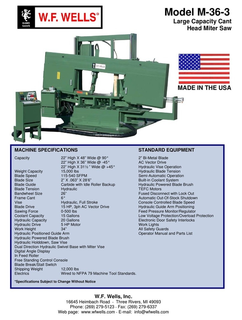 Wells M-36-3 Specifications