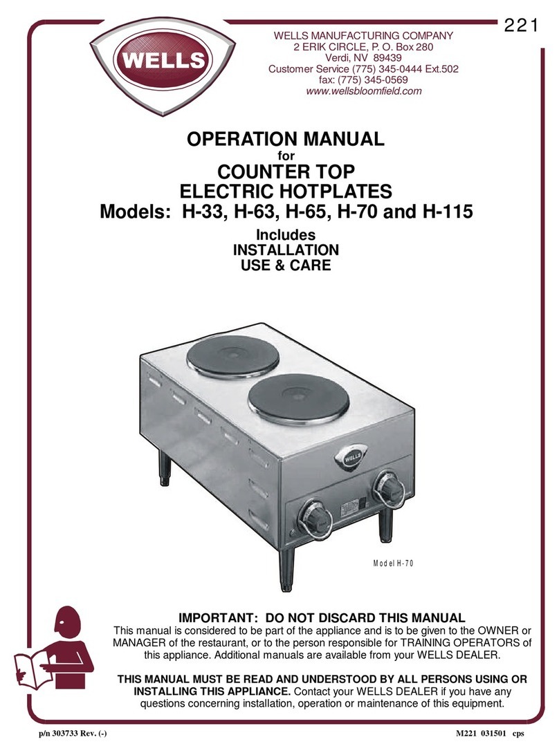 Wells H-115 Operation manual