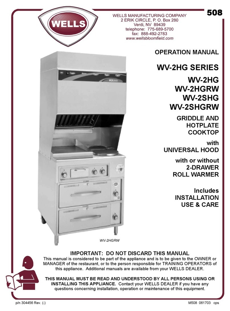 Wells WV2HG Series Operation manual
