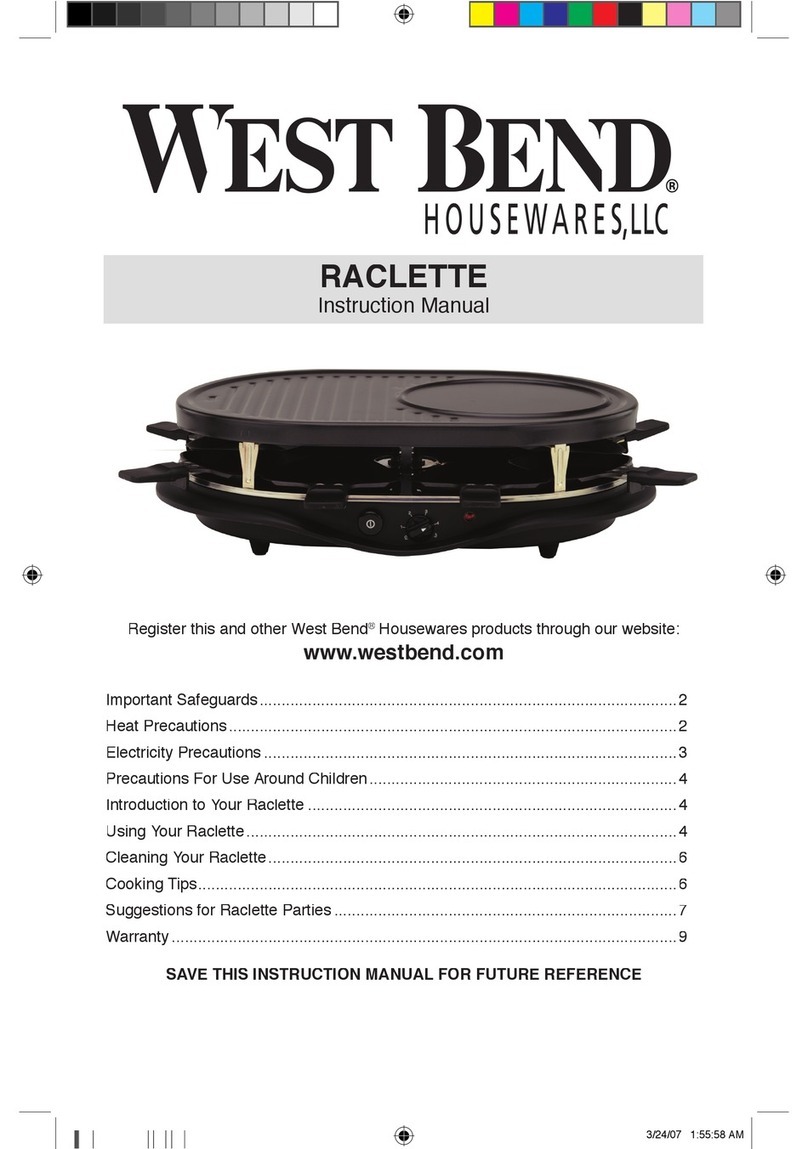 West Bend Fondue Maker User manual