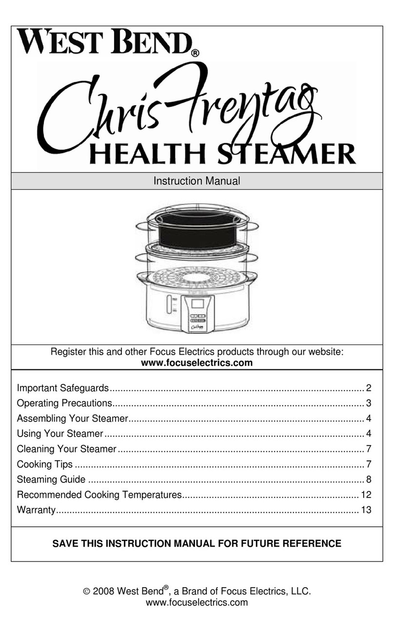 West Bend Chris Freytag 86604CF instruction manual