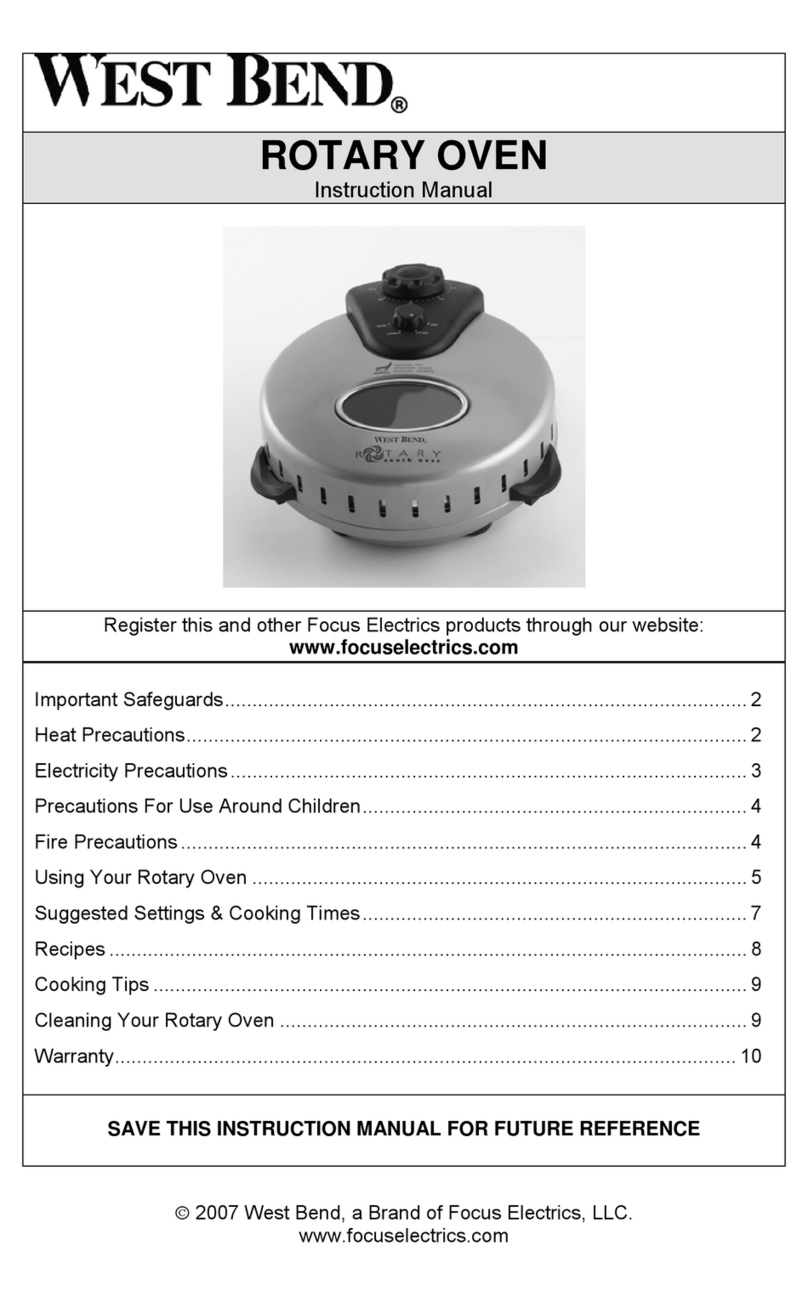 West Bend Rotary Oven instruction manual West Bend Rotary Oven instruction manual