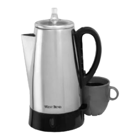 West Bend Coffeemaker User manual