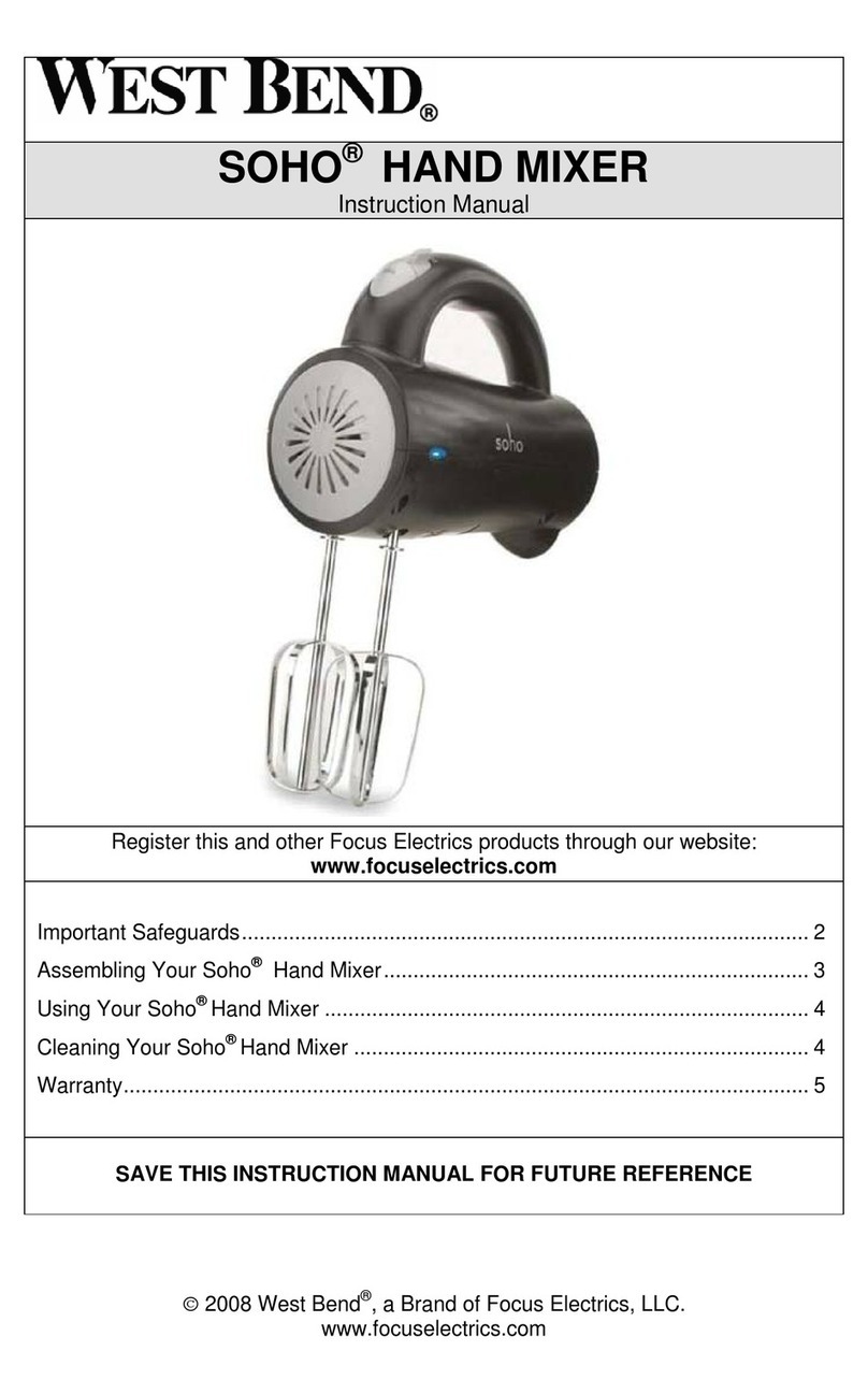 West Bend SOHO L5731 instruction manual