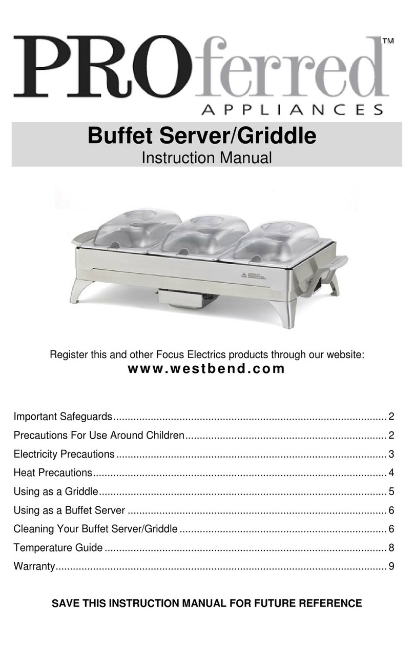 West Bend PROferred 89012 instruction manual
