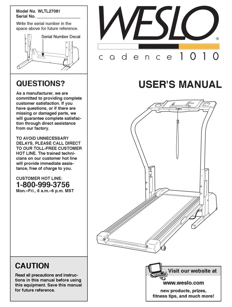 Weslo WLTL27081 user manual