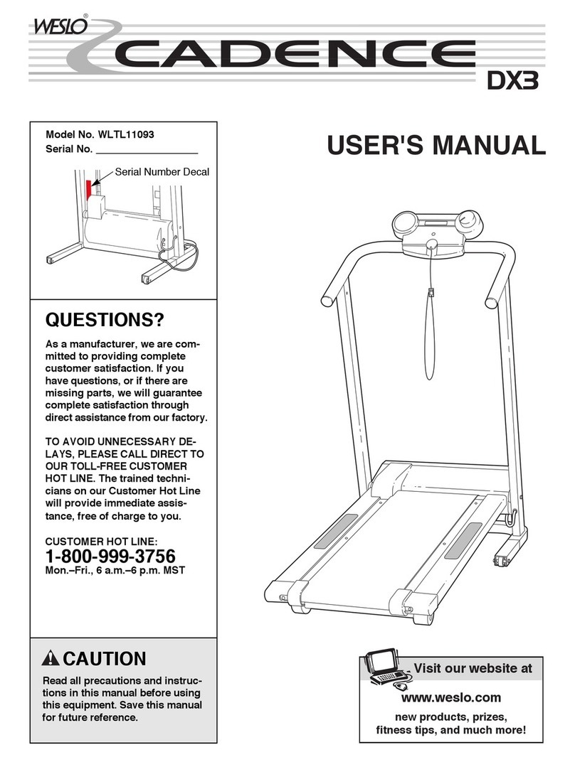 Weslo WLTL11093 user manual Weslo WLTL11093 user manual