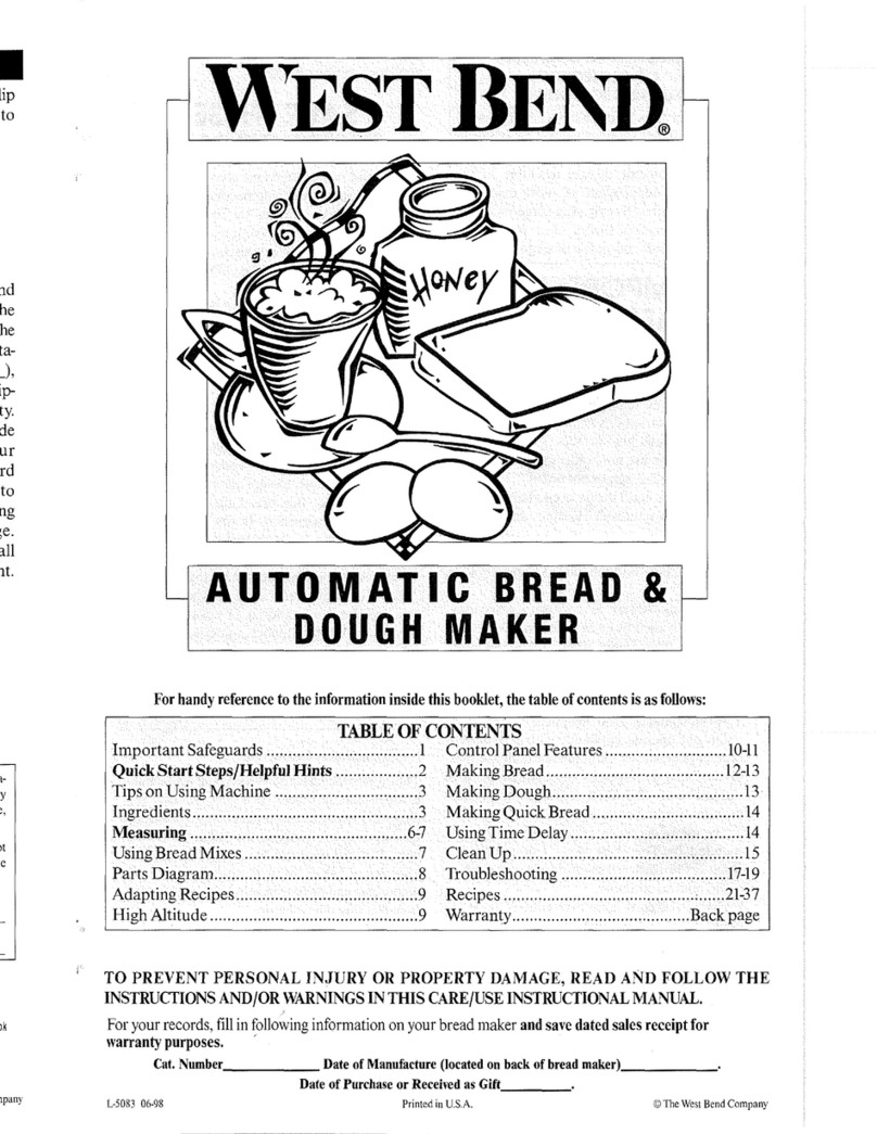 West Bend L5083 User manual