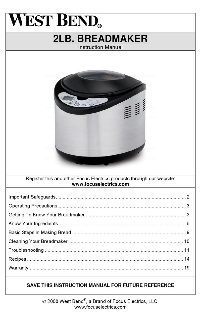 West Bend L5689A User manual