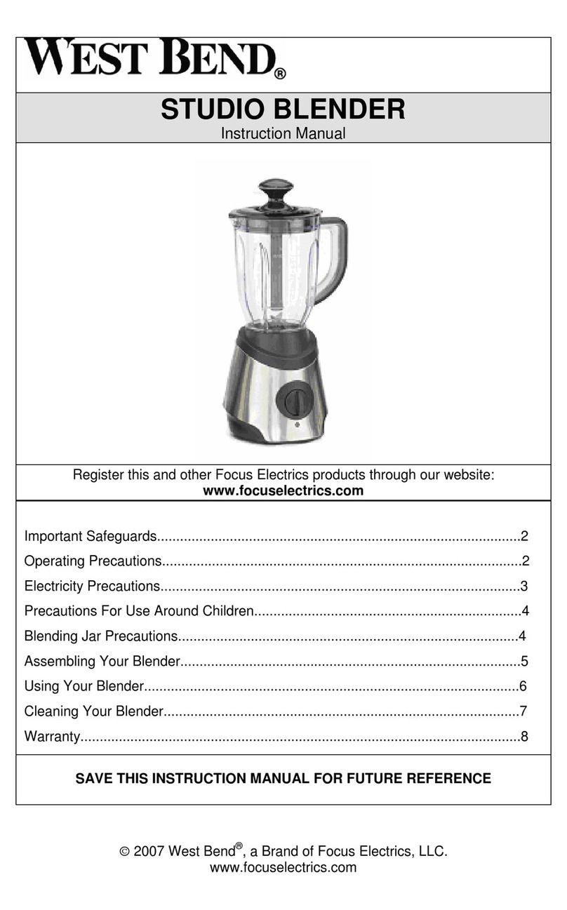 West Bend L5700 User manual