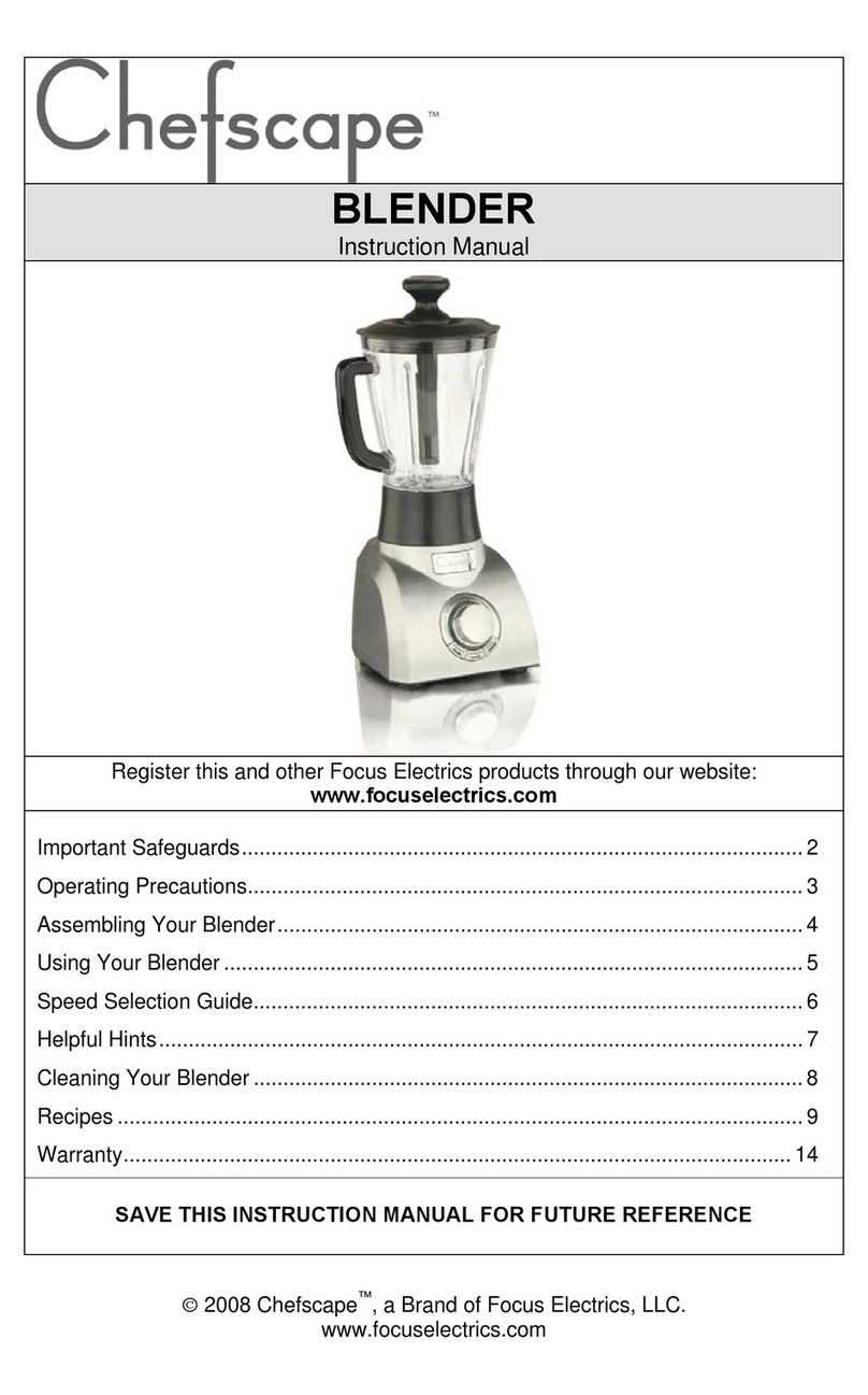 ChefScape Chefscape PBL1000 instruction manual