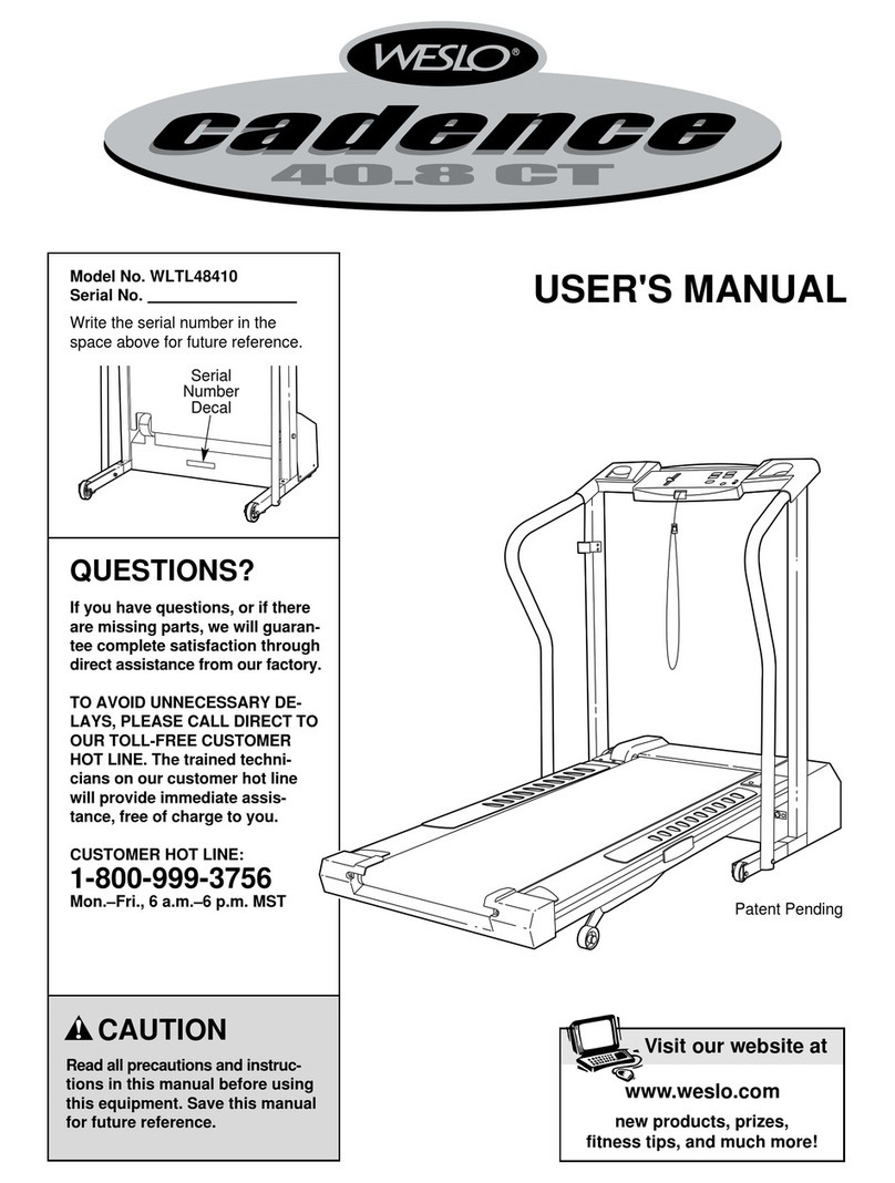 Weslo WLTL48410 User manual