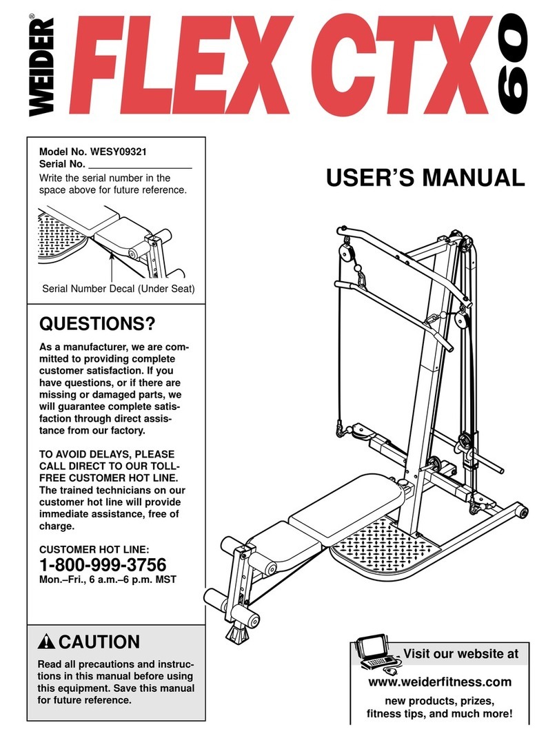 Weider Flex Ctx 60 User manual