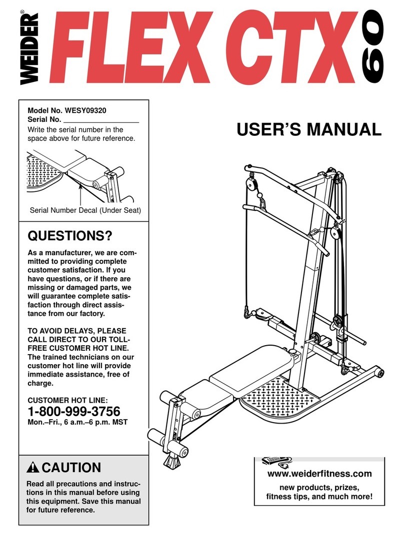 Weider WESY09320 user manual
