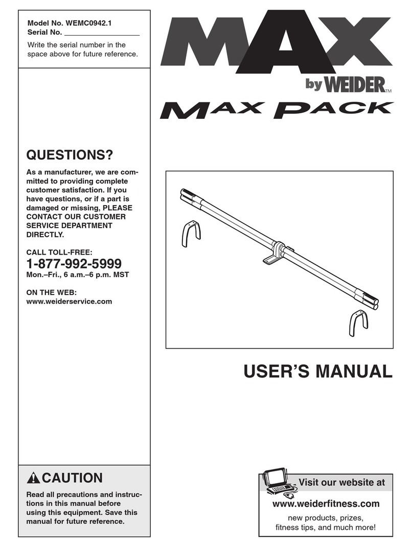 Weider WEMC0942.1 User manual