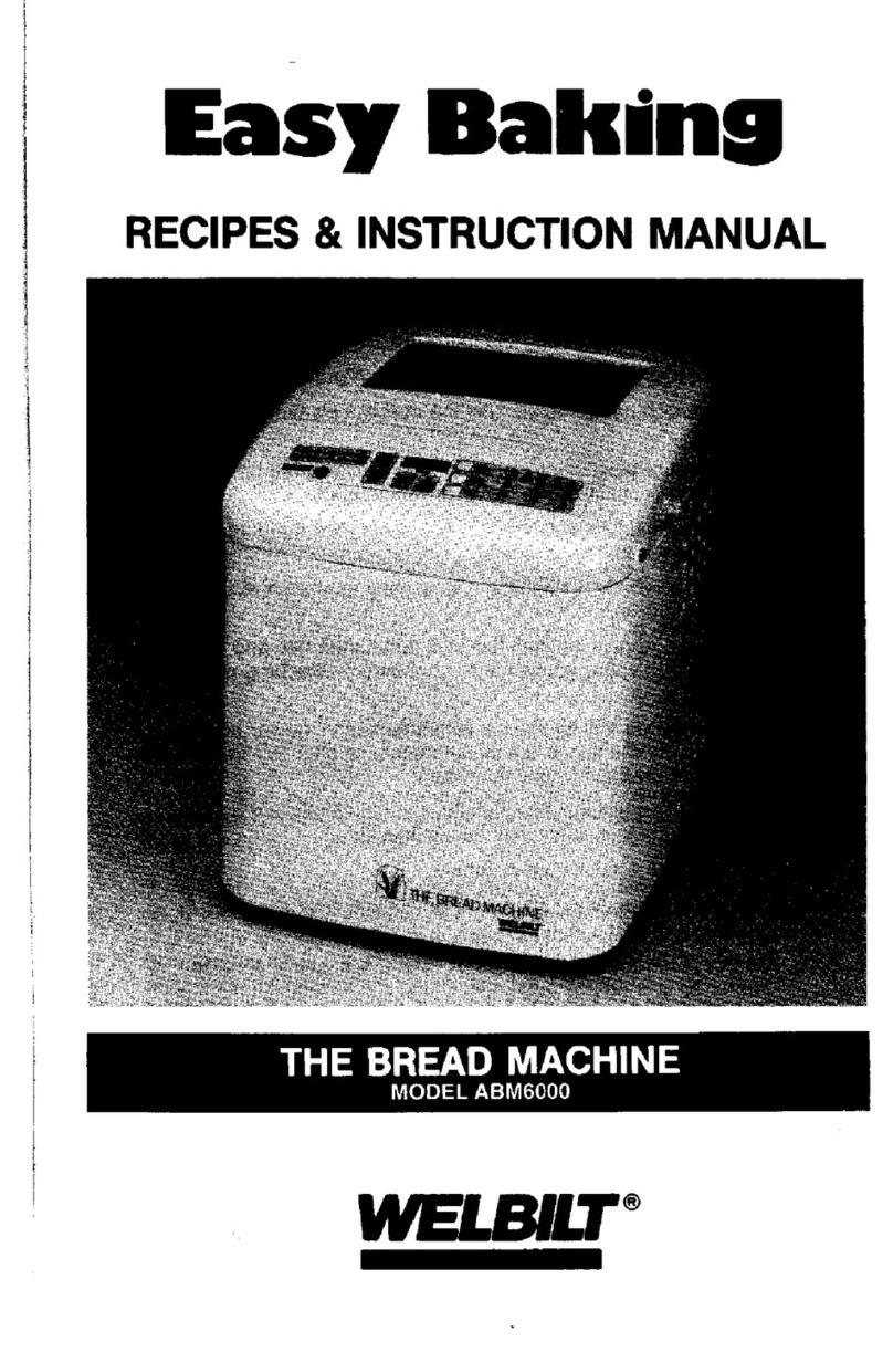 Welbilt EASY BAKING ABM6000 instruction manual