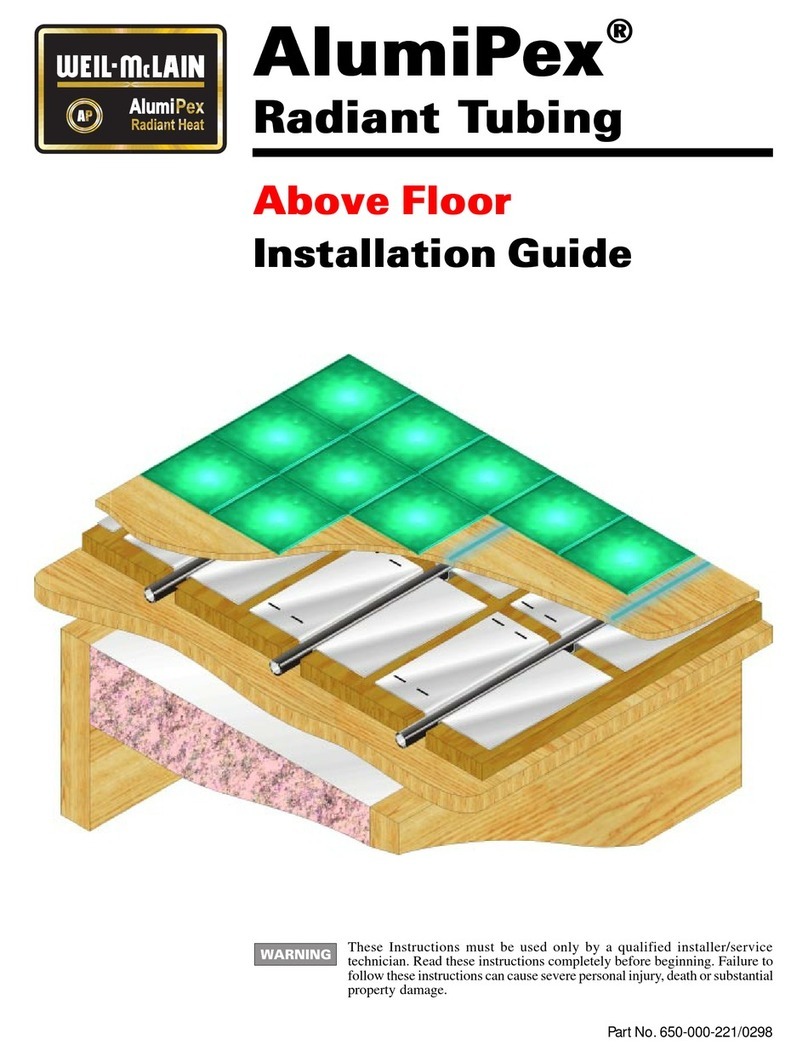 Weil-McLain AlumniPEX Radiant Heater installation guide