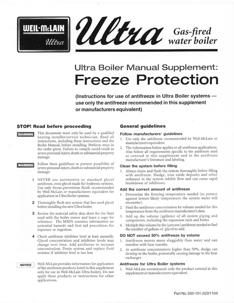 Weil-McLain Ultra Electric Water Heater Supplemental guide