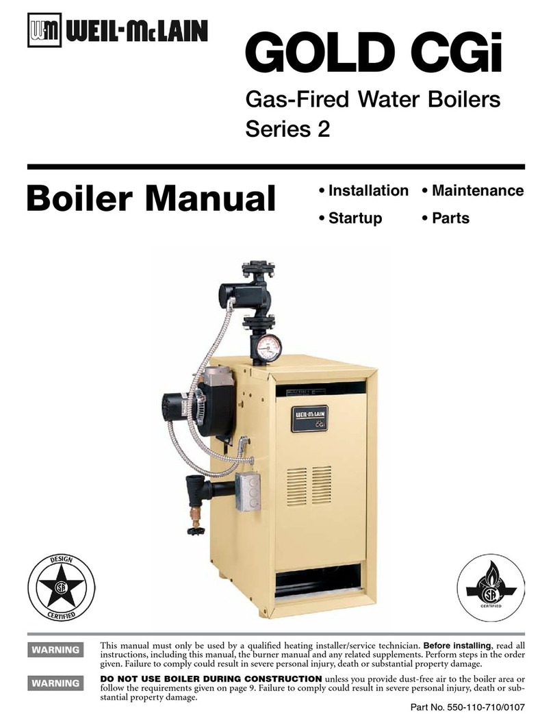 Weil-McLain GOLD CGI 550-110-710/0107 user manual