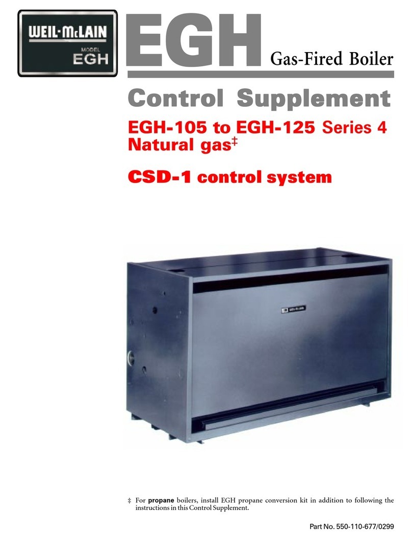 Weil-McLain EGH-105 Series Control supplement