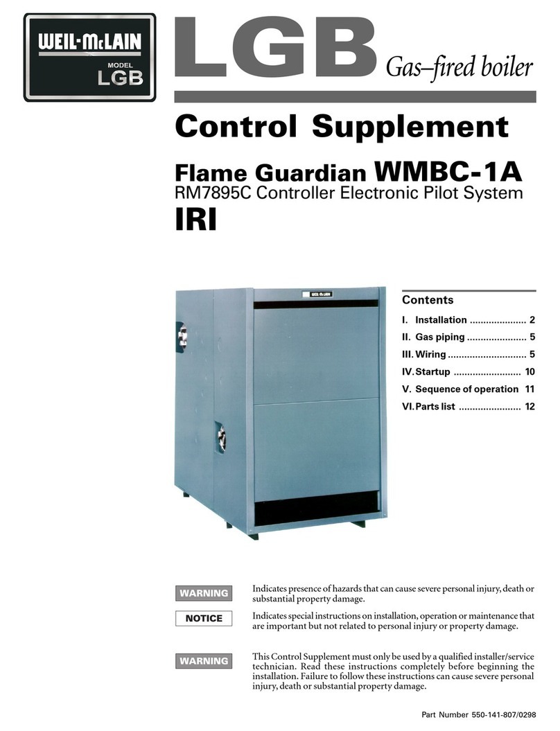 Weil-McLain FLAME GUARDIAN WMBC-1A Use and maintenance manual