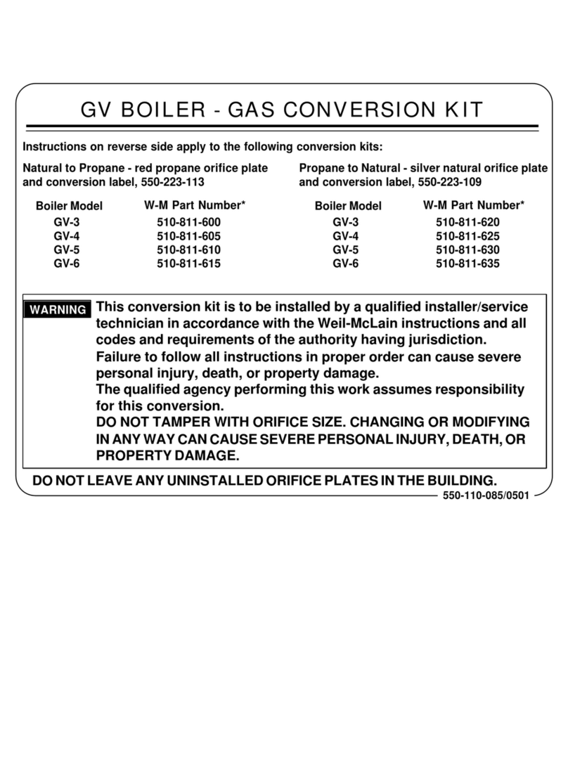 Weil-McLain Gold GV 3 Series user manual