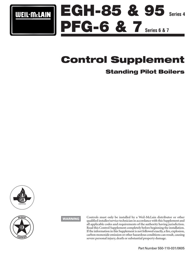 Weil-McLain EGH-85 Series Control supplement